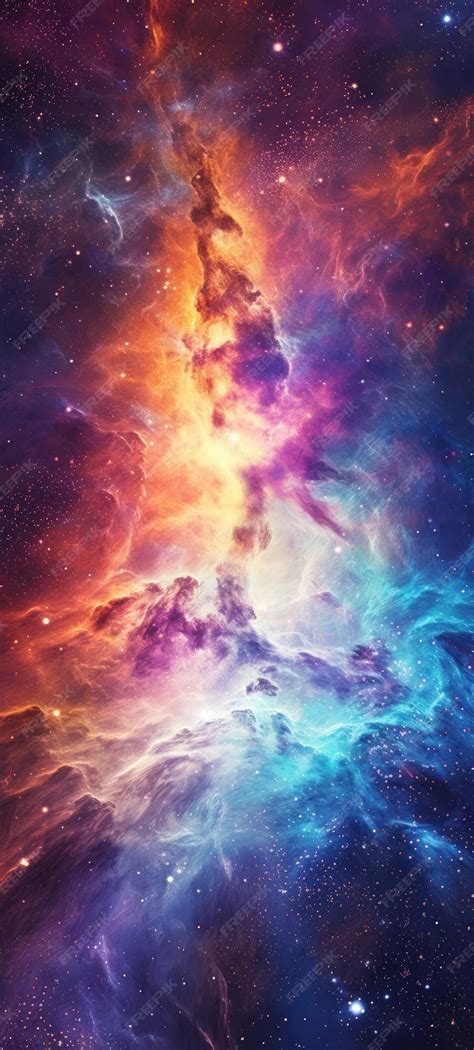 Premium AI Image | A stunning view of a galaxy and nebula in outer ...