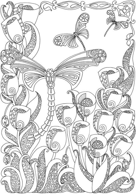 23 Dragonfly Coloring Page For Adults Free Wallpaper