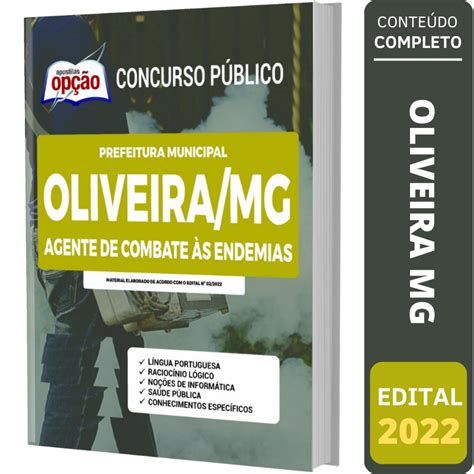 Apostila Concurso Oliveira MG Agente de Combate às Endemias Shopee Brasil