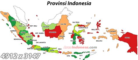 Indonesia Provinces Map