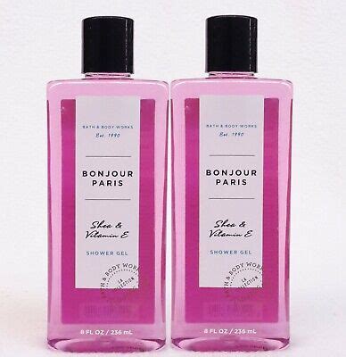 2 Bath Body Works BONJOUR PARIS Body Wash Shea Enriched Shower Gel 8