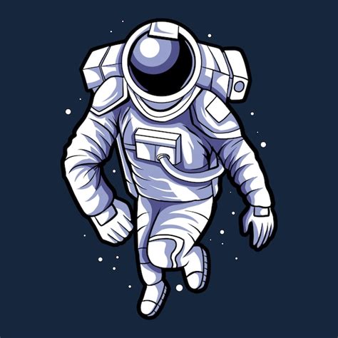 Premium Vector Astronaut Run On Space Design