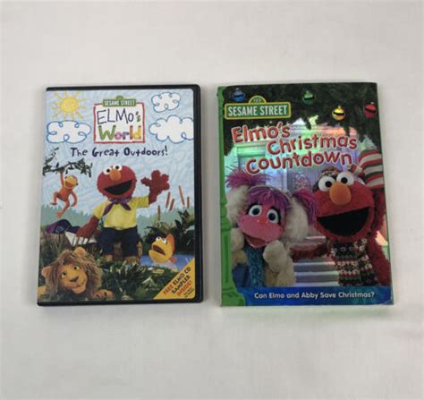 Lot Of Sesame Street Dvds Elmos World The Great Outdoors Elmo In