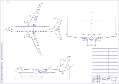 Чертеж самолета боинг 737 60 фото - Gearef.ru