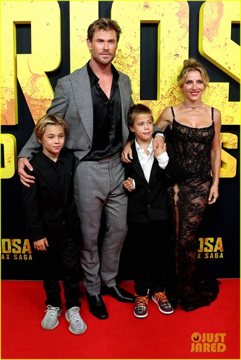 Chris Hemsworth Brings Wife Elsa Pataky And Twin Sons To Furiosa A Mad