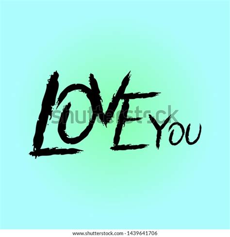 Love You Postcard Logo Design Illustration Stock Vector Royalty Free