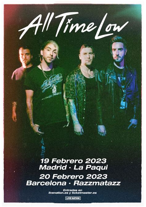 All Time Low volverán a España en 2023 con conciertos en Madrid y