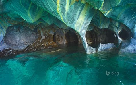 Chile, the marble caves, Patagonia, General Carrera Lake, 1080P, Andes ...