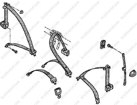 Renault Kangoo Nissan Kubistar з 1997 року ремені безпеки