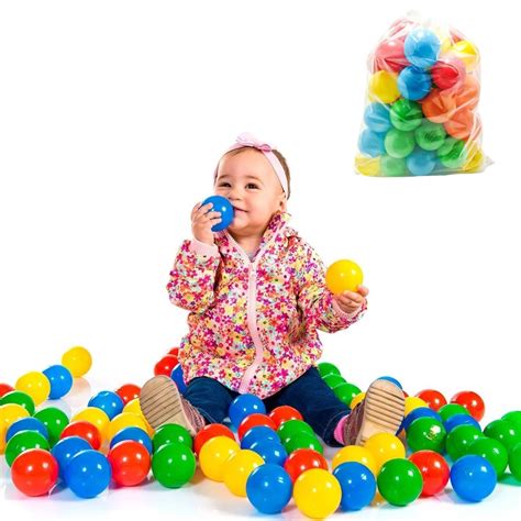 Kit 50 Bolinhas Coloridas Para Piscina de Bolinha Criança Infantil em