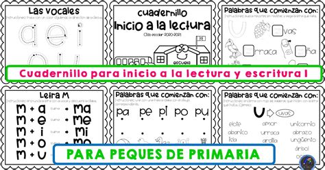 Cuadernillo Para Inicio A La Lectura Y Escritura Imagenes Educativas