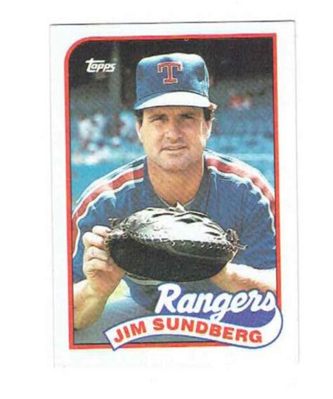 Jim Sundberg Rangers Catcher Topps Baseball Card Ebay