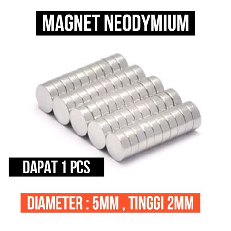 Jual Magnet Neodymium X Mm Silinder X Mm Mm X Mm N Mm Strong