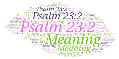 Psalm 23 2 Meaning Explaining The Book