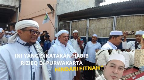 HABIB RIZIEQ AJAK JANGAN TIMBULKAN FITNAH Luthfibamala Habibrizieq