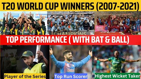 Icc T20 World Cup Winners Runners Up And Top Performance List Of All