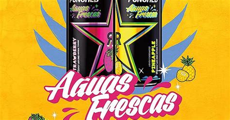 Rockstar Punched Aguas Frescas Strawberry And Pineapple Flavors Limited Edition Anyone Try