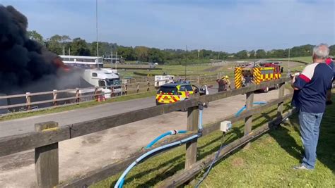 Lydden Hill Race Circuit Fire Sees Saturday S World Rallycross