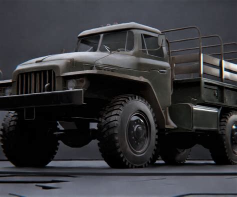 ArtStation - Soviet truck - Ural 375d | Resources