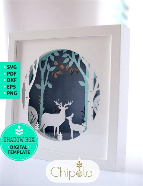 7753 Free Multi Layered Shadow Box Svg For Silhouette