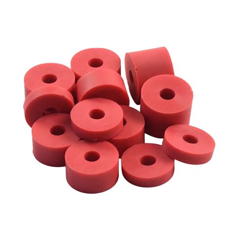 Hawkeng Super Soft M6 Rubber Spacers Standoff Washers Shore A 38 Red