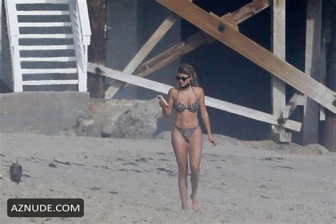 Sofia Richie Wears A Leopard Print Bikini While Tanning Her Fit Figure With Bf Scott Disick And