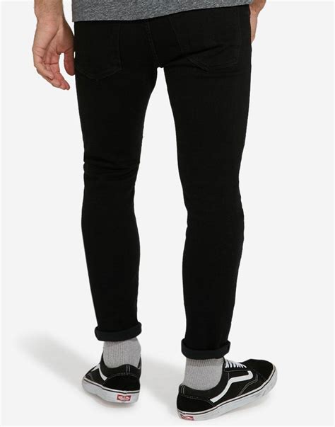 Wrangler Strangler Mens Mod Super Skinny Jeans In Black