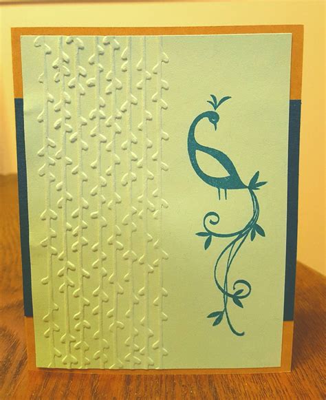 Stampin Up Beautiful Peacock Card Patterns Card Design Cardmaking