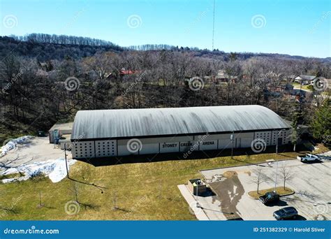 Aerial Of Stoney Creek Arena In Stoney Creek Ontario Canada Editorial