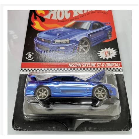 Hot Wheels Rlc Nissan Skyline Gt R R Bnr Blue Open Cap Hotwheels Shopee Malaysia