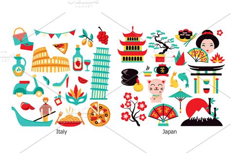 284 World Countries Icons Set Custom Designed Icons Creative Market