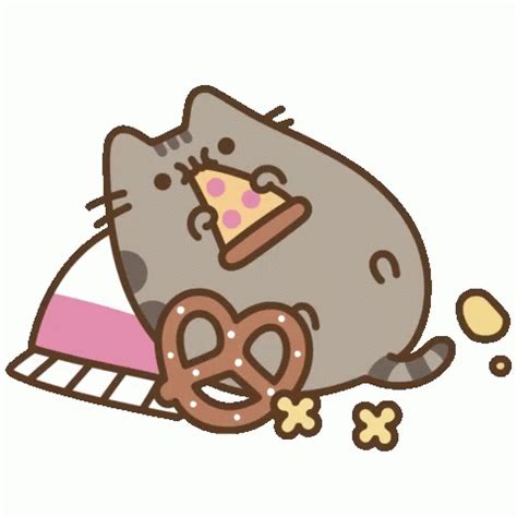 Pusheen Eating