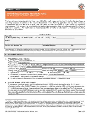 Fillable Online Planning Lacity OrgAdoptedREFERRALFORMReferral Form