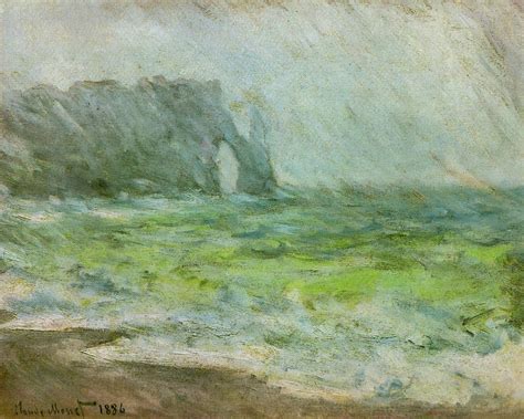 Etretat 1886 Painting by Claude Monet - Pixels