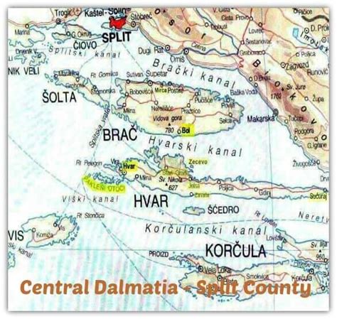 Dalmatia Map