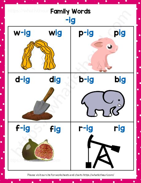 word family worksheets  posters  home teacher word family