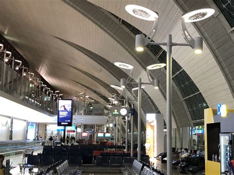 Dubai International Airport in the UAE Editorial Image - Image of lamp ...