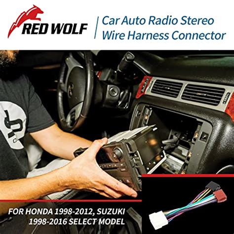 Red Wolf Faisceau De C Blage Iso Pour Honda Insight Crv