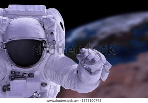 Astronaut Earth Background Elements This Image Stock Photo 1575100795 | Shutterstock