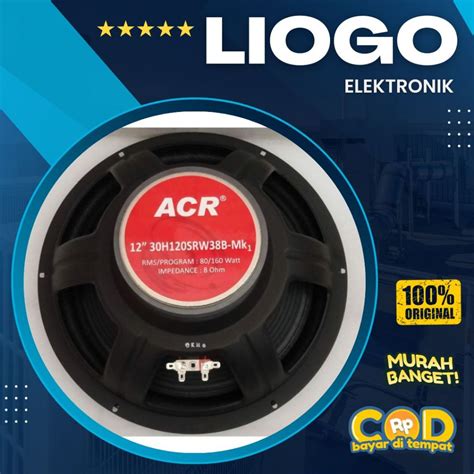 Jual Speaker ACR PRO 12 Inch ACR 30H12SRW38B ACR Pro Woofer 12 Inch