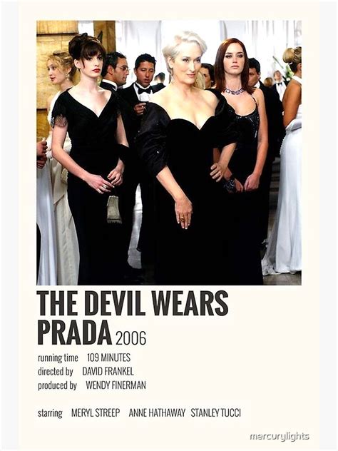 The Devil Wears Prada Poster For Sale By Mercurylights Redbubble