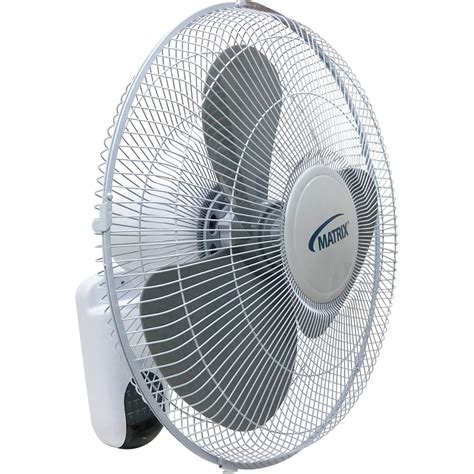 Matrix Industrial Products Wall Mount Oscillating Fan Commercial