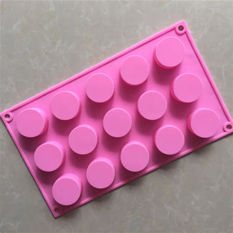 Small Cylindrical Silicone Chocolate Mold Hand Soap Making Round