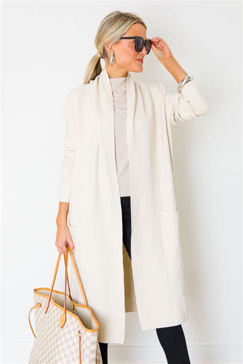 Parker Cardigan Cream New Arrivals The Blue Door Boutique