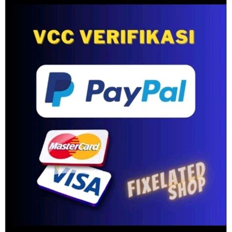 Jual Vcc 2 4 Tahun Verifikasi Paypal Shopee Indonesia