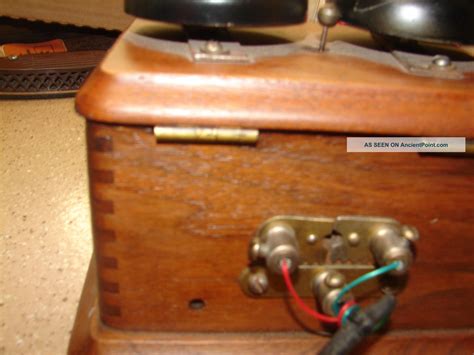 Ringer Box Western Electric Telephone Wooden Antique Vintage External Rare