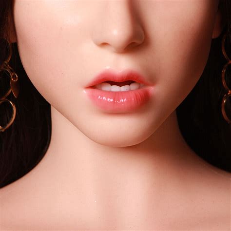 Silicone Sex Doll Head Real Oral Mobile Jaw Real Tongue Realistic Implanted Hair Ebay