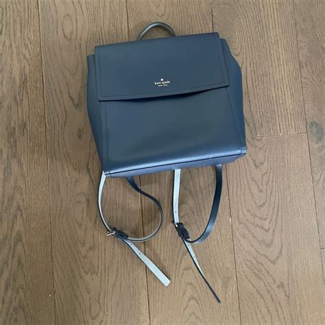 Kate Spade Bags Kate Spade Small Leather Backpack In Blue Poshmark