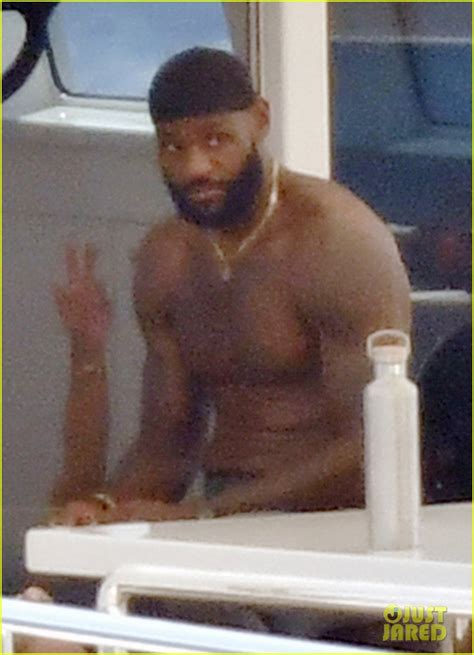 Lebron James Looks So Fit While Working Out Shirtless On A Yacht Photo