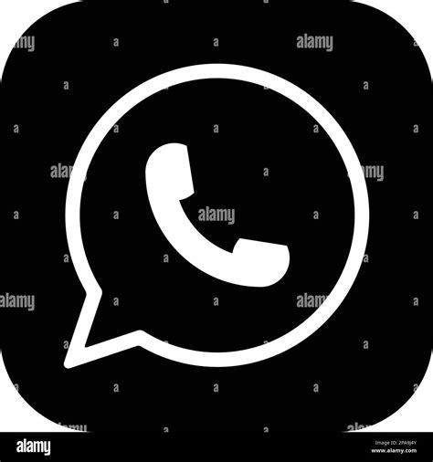 Whatsapp Logo Icono De Mensajería Logotipo Realista De Redes Sociales